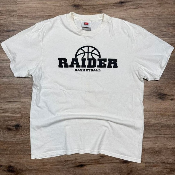 Nike Other - vintage 90s white nike team tag raiders basketball